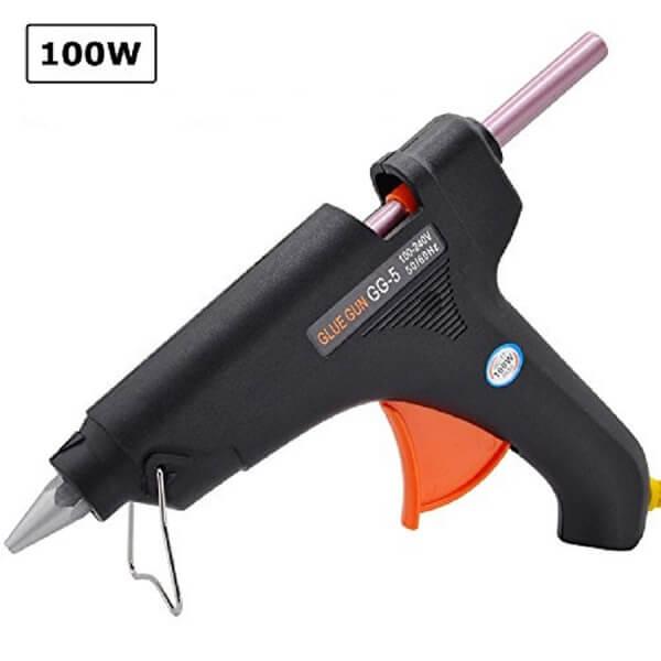 Hot Melt Glue Gun with 10 Glue Stick free - 100W Electric Hot Melts Glue Gun - Black