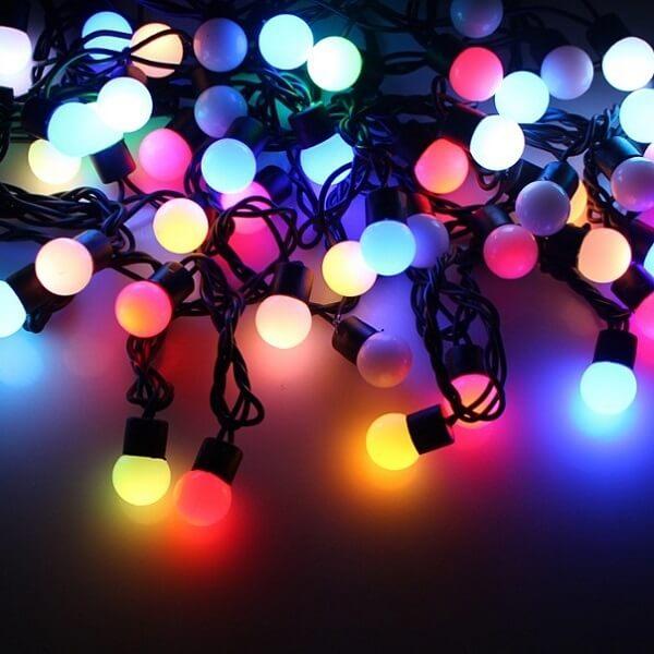 LED Ball Shaped String Fairy Lights Multi-color, 28 LED Ball light, Party, Wedding decoration, Holiday lights