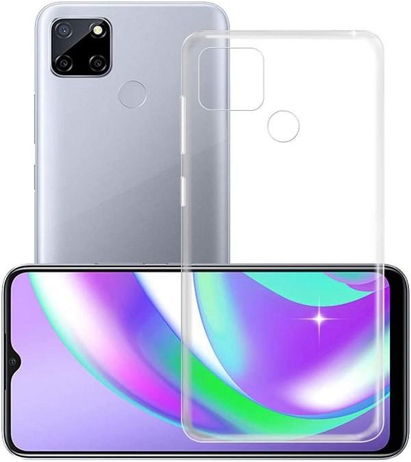 Realme C12 / C15 / Narzo 20 / Narzo 30A Premium Silicone TPU Ultra-Thin Transparent Flexible Protective Mobile Phone Back Cover