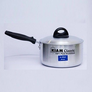 Kiam Aluminium  Milk Pan with Lid - 16cm
